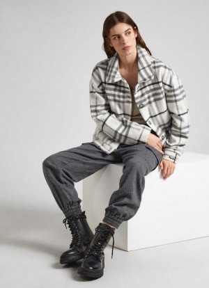Botte Pepe Jeans Mid-cut Utility Boots Femme Noir | RBPDMF497