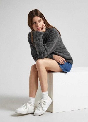 Chaussures de Sport Pepe Jeans Allen Low Basic Trainers Femme Blanche | IXELVO753