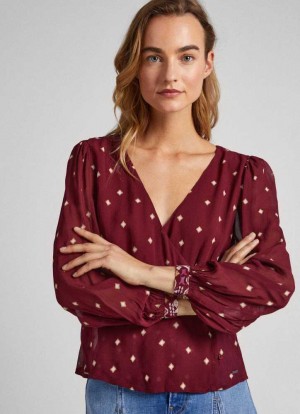 Chemisier Pepe Jeans Dot Print Blouse Femme Multicolore | RMYHPG761