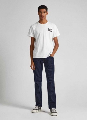 Jean Pepe Jeans Cash Regular Fit Mid Rise Jeans Homme Bleu | GNLURK751