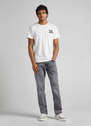 Jean Pepe Jeans Cash Regular Fit Mid-rise Jeans Homme Bleu | JMVNBO084