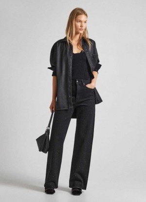 Jean Pepe Jeans High-rise Bootcut Fit Jeans Femme Bleu | UNGFLW783