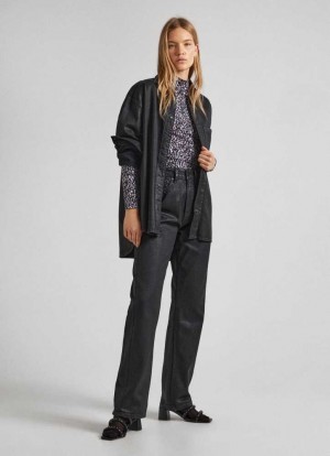 Jean Pepe Jeans High-rise Droit Fit Jeans Femme Bleu | NOPBWE834
