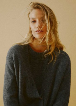 Knitwear Pepe Jeans Crew Neck Knit Femme Grise Foncé | NWZEAB043