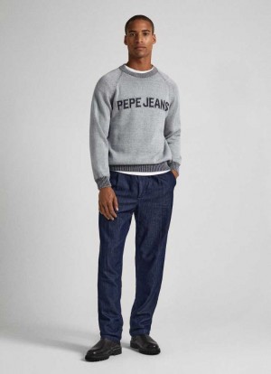 Loose Pepe Jeans Alban Loose Fit Drop-rise Jeans Homme Bleu | GLSAVZ460