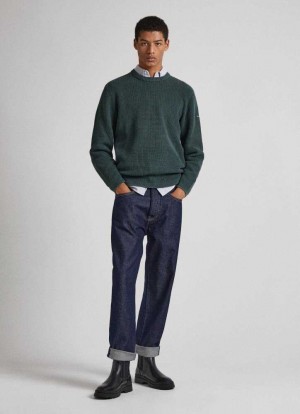 Loose Pepe Jeans Nils Raw Loose Fit Drop-waist Jeans Homme Bleu | HLVYAF891