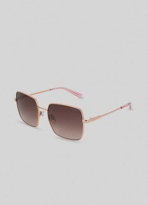 Lunette de Soleil Pepe Jeans Square Sunglasses Femme Rose Clair Rose | MYKWTF392
