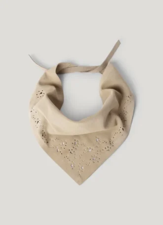 Bandana triangulaire en daim