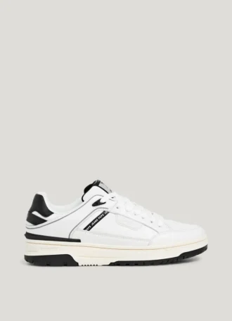 Baskets en cuir avec semelle cupsole