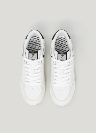 Baskets en cuir avec semelle cupsole