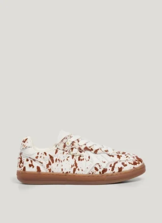 Baskets en cuir à imprimé animalier – Ball