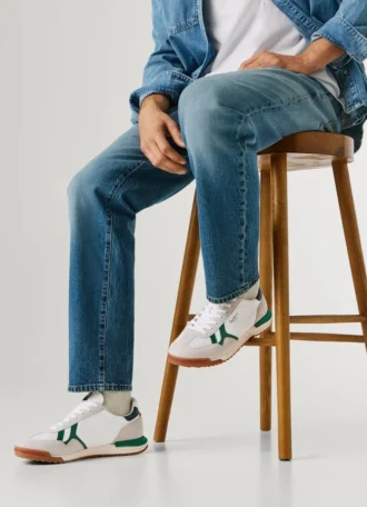 Baskets rétro avec détails en daim – Marvin