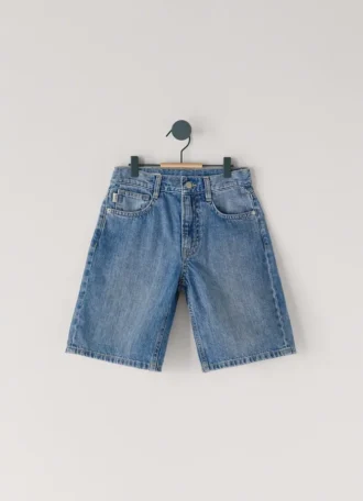 Bermuda en denim coupe ample