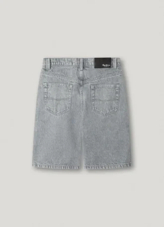 Bermuda en denim coupe ample