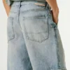 Bermuda en denim coupe ample Bermuda en denim coupe ample