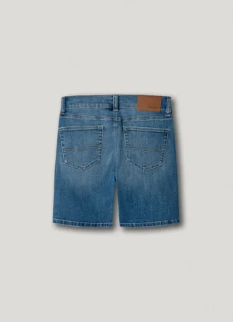 Bermuda en denim coupe droite