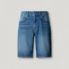 Bermuda en denim coupe fuselée