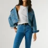 Bermuda en denim coupe slim