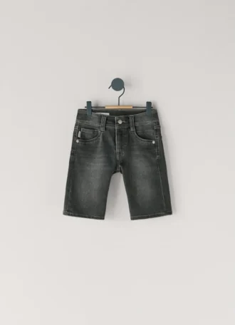 Bermuda en denim coupe slim