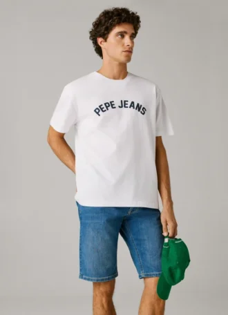 Bermuda en denim coupe slim