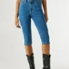 Bermuda en denim coupe slim