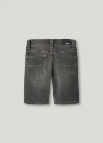 Bermuda en denim coupe slim