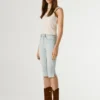 Bermuda en denim coupe slim