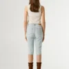 Bermuda en denim coupe slim