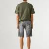 Bermuda en denim coupe slim