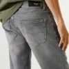 Bermuda en denim coupe slim
