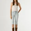 Bermuda en denim coupe slim