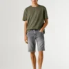 Bermuda en denim coupe slim