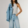 Bermuda en denim à la coupe décontractée