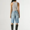 Bermuda en denim à la coupe décontractée