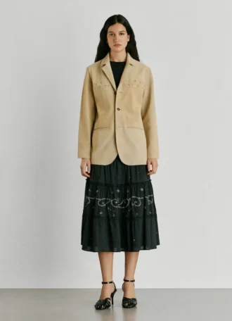 Blazer en daim
