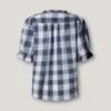 Blouse à carreaux avec volants