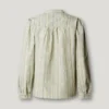 Blouse à col mao rayée Blouse à col mao rayée