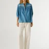 Blouse en denim coupe classique Blouse en denim coupe classique