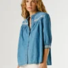 Blouse en denim coupe classique Blouse en denim coupe classique