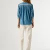 Blouse en denim coupe classique Blouse en denim coupe classique