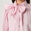 Blouse en popeline rayée Blouse en popeline rayée
