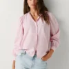Blouse en popeline rayée Blouse en popeline rayée