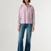 Blouse en popeline rayée Blouse en popeline rayée