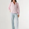 Blouse en popeline rayée Blouse en popeline rayée