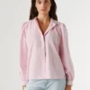 Blouse en popeline rayée Blouse en popeline rayée