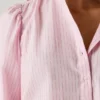 Blouse en popeline rayée Blouse en popeline rayée