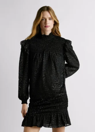Blouse fluide à détails métalliques