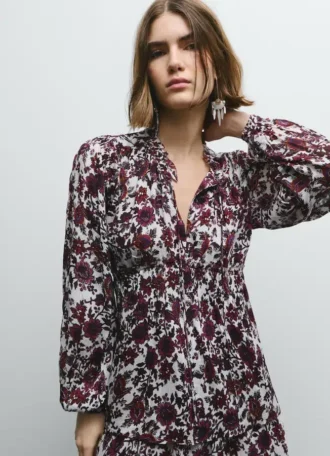 Blouse fluide à imprimé floral