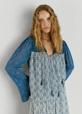 Blouse fluide à imprimé floral