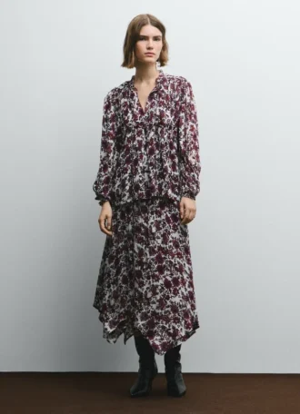Blouse fluide à imprimé floral